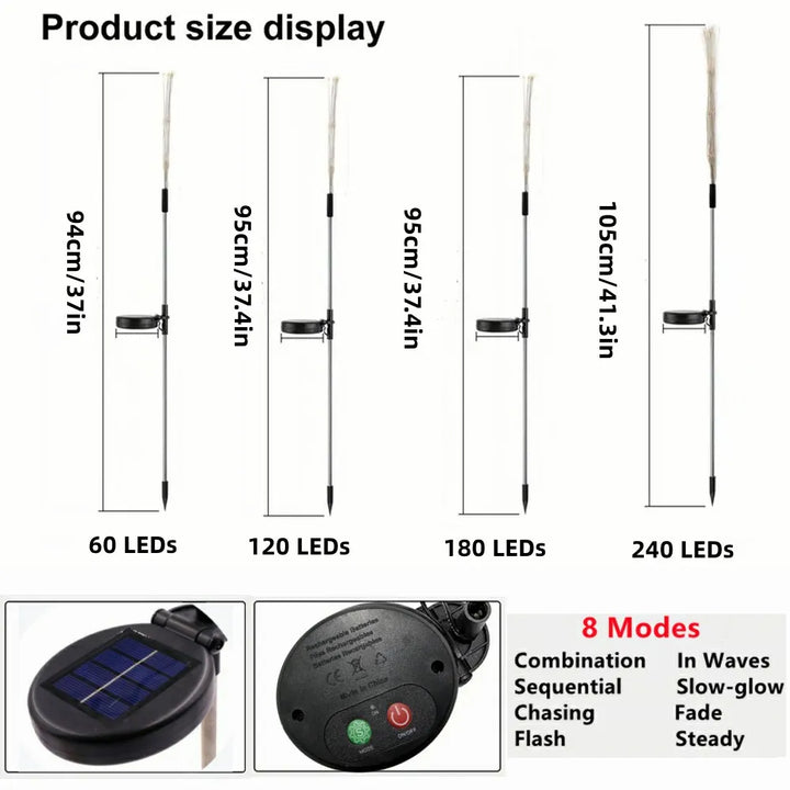 BowLift | LED Solar Firework Fairy Outdoor Pathway Lights