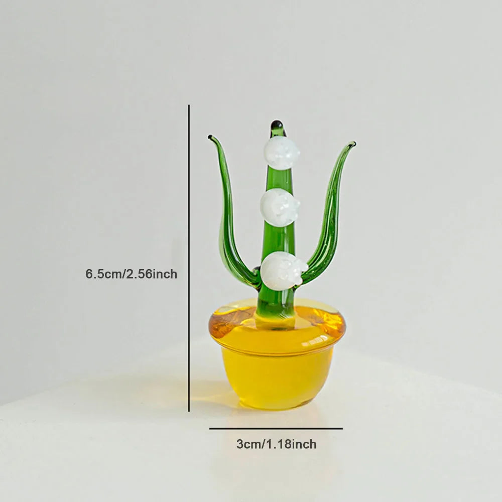 Plants with Pot Glass Ornament | Bowlift