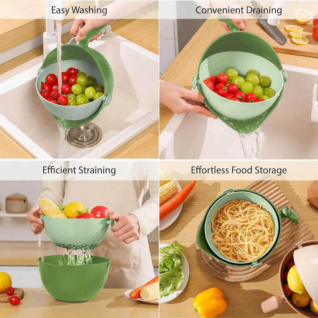 BowLift | Double Layer Quick Vegetable Drainer Basket