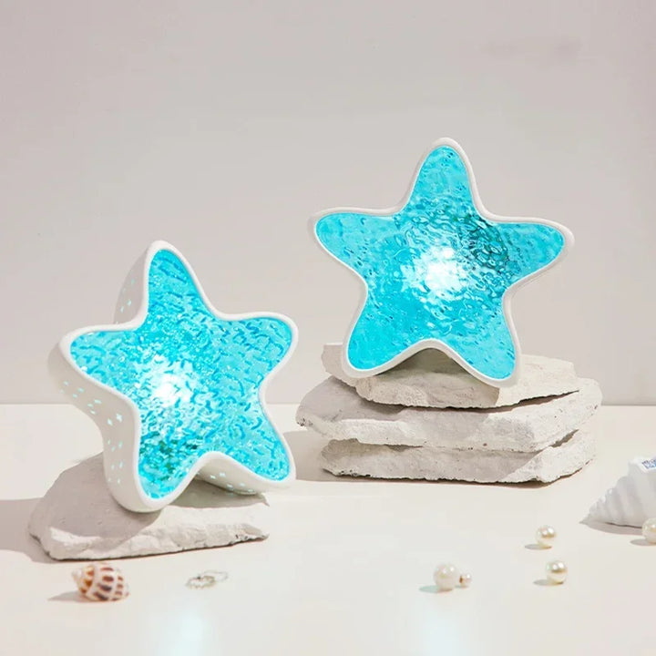 BowLift | MARILUX Star Sea Projector Lamp | 7 Colors | Ocean Waves & Aurora Effect | Starfish Design