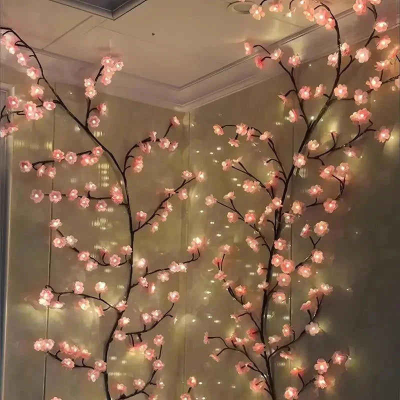 PetalGlow - Enchanting Sakura LED Light Garland Bowlift