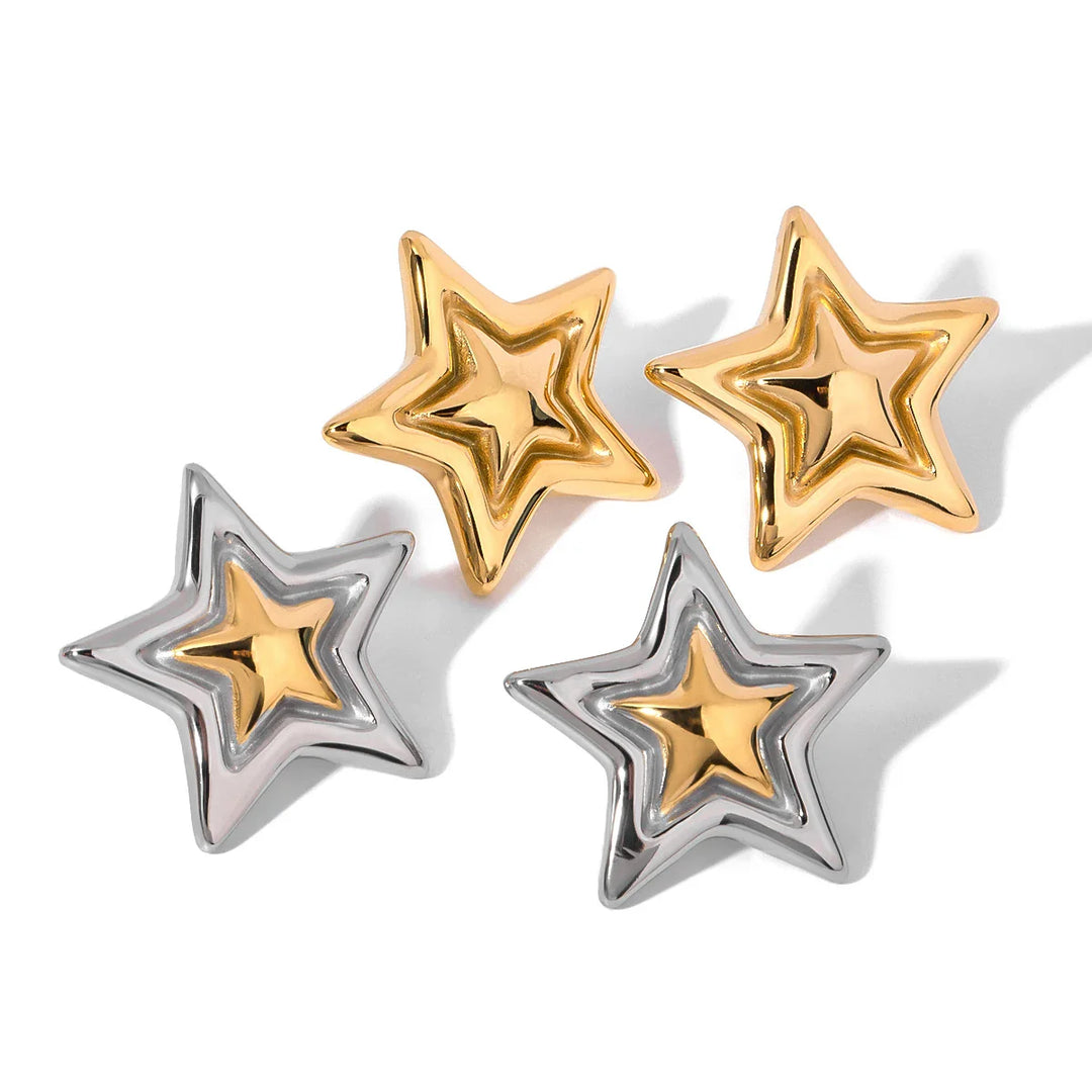 BowLift | Bold Five Point Star Earrings