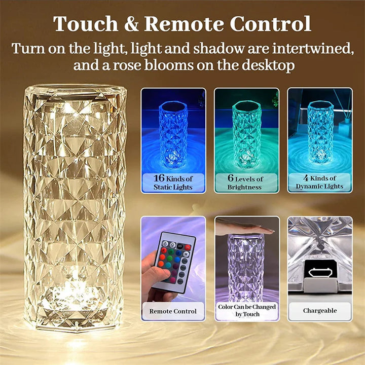 BowLift | USB Crystal Touch Lamp