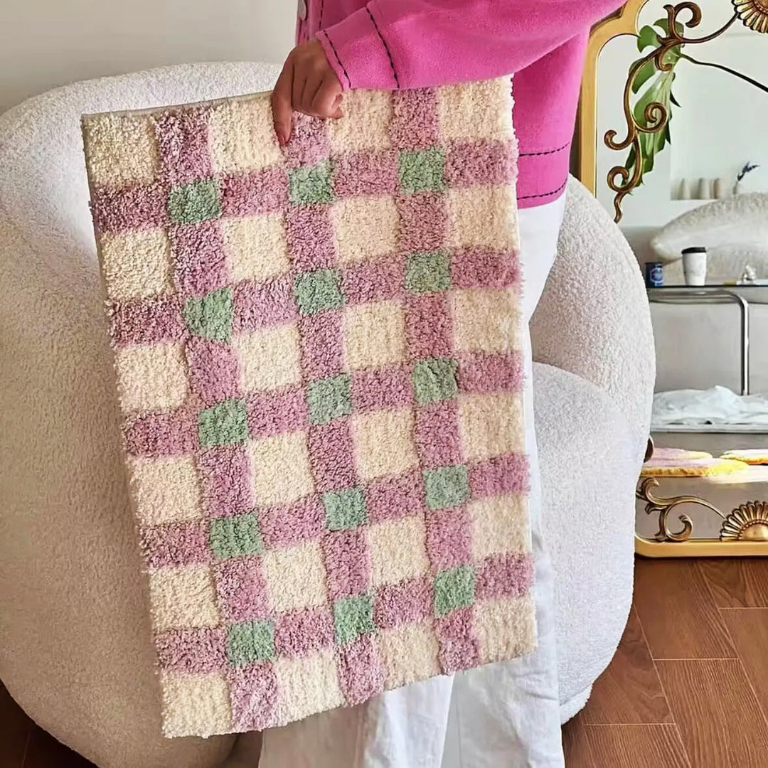2-tone Grid Rug | Bowlift