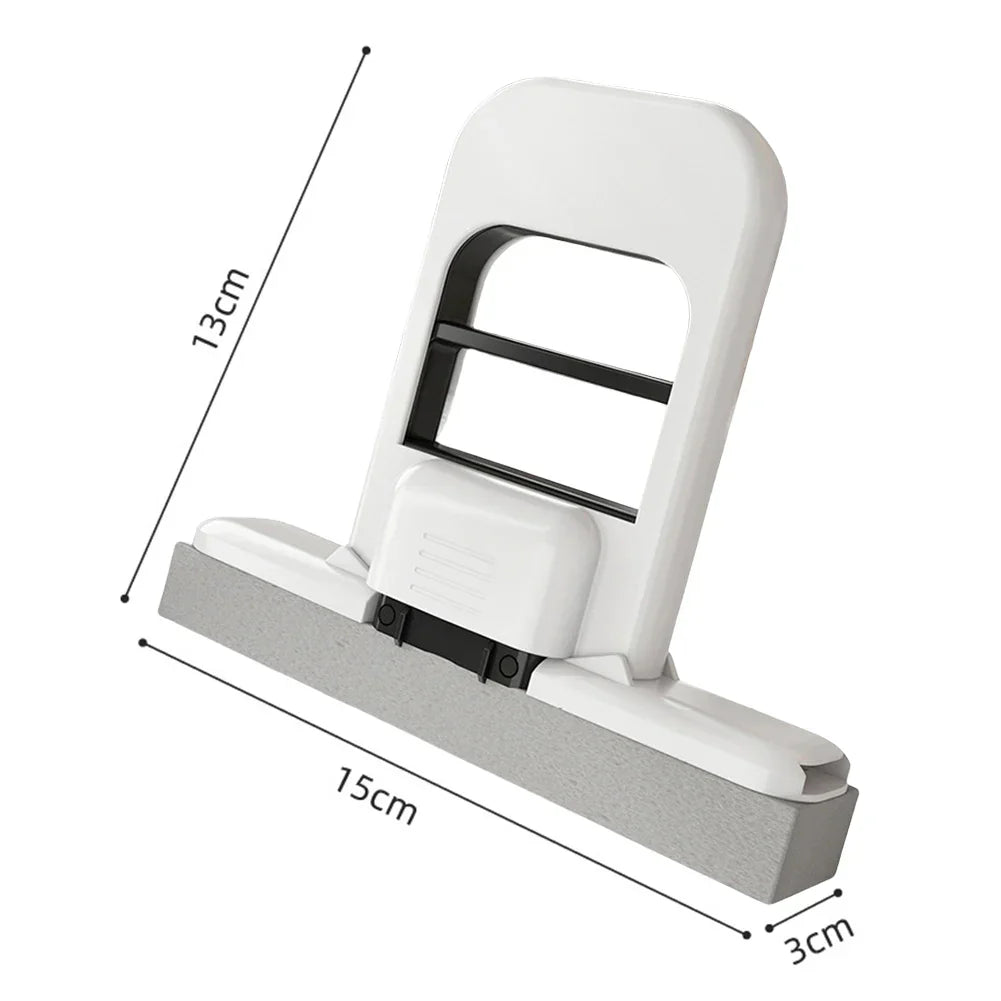 Scratch-Safe Compact Dual Texture Sponge Mop with a Replaceable Sponge Head