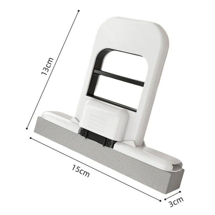 Scratch-Safe Compact Dual Texture Sponge Mop with a Replaceable Sponge Head