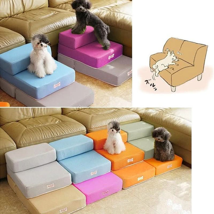 BowLift | DOGSTEP PRO – Luxury Dog Stair for Joint-Friendly Climbing onto Sofa & Bed