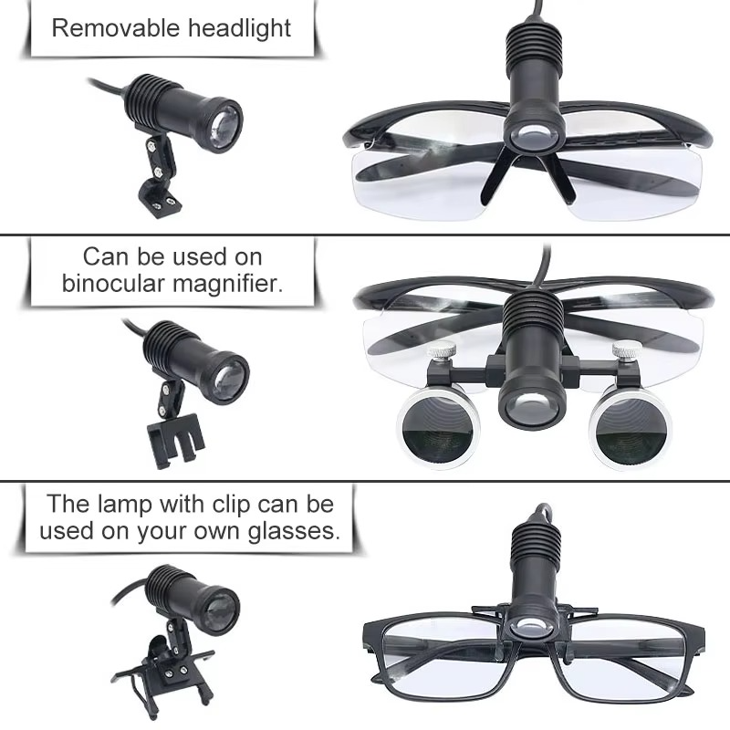 BowLift | Advanced 5W LED Dental Loupes with Dual Magnification and Adjustable Headlight