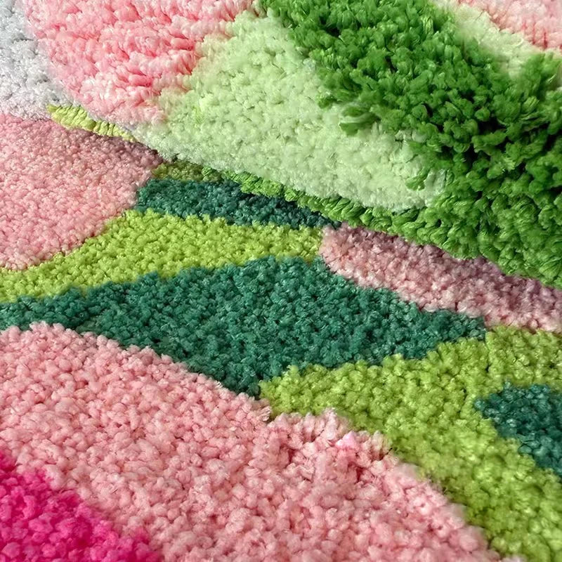 Colorful Tufted Tulip Rug | Bowlift