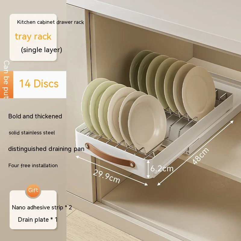 BowLift | Stainless Store Kitchen Cabinet Pull-Out Sliding Organizer