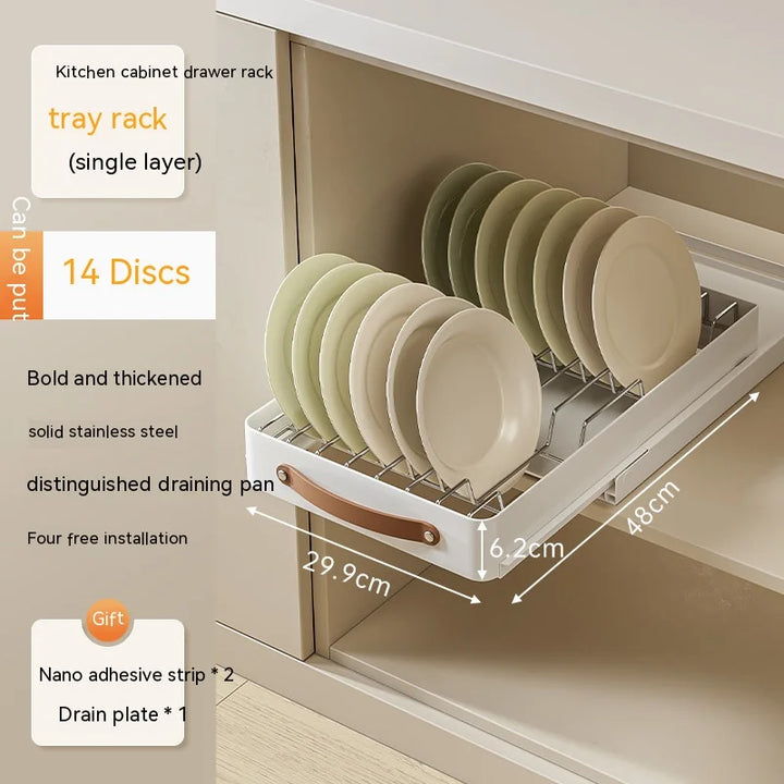 BowLift | Stainless Store Kitchen Cabinet Pull-Out Sliding Organizer