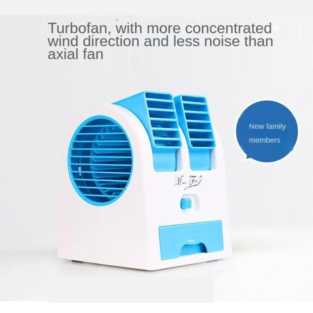 BowLift | Dual-Outlet Turbo Cooling Desk Humidifier Fan