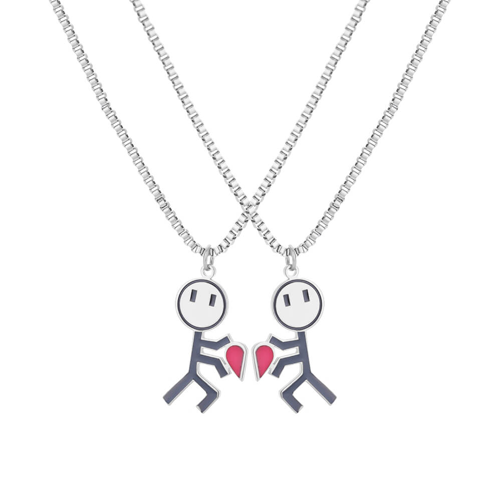 BowLift | 2pcs Double Love Heart Necklace