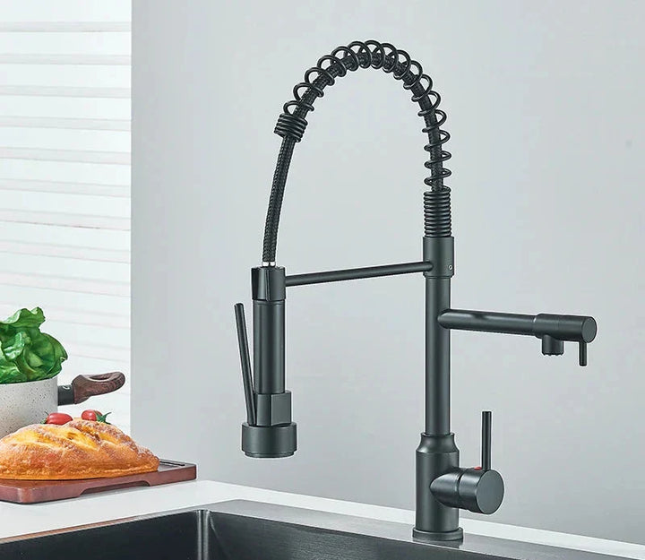 BowLift | NickelPivot - 360° Rotating Kitchen Tap