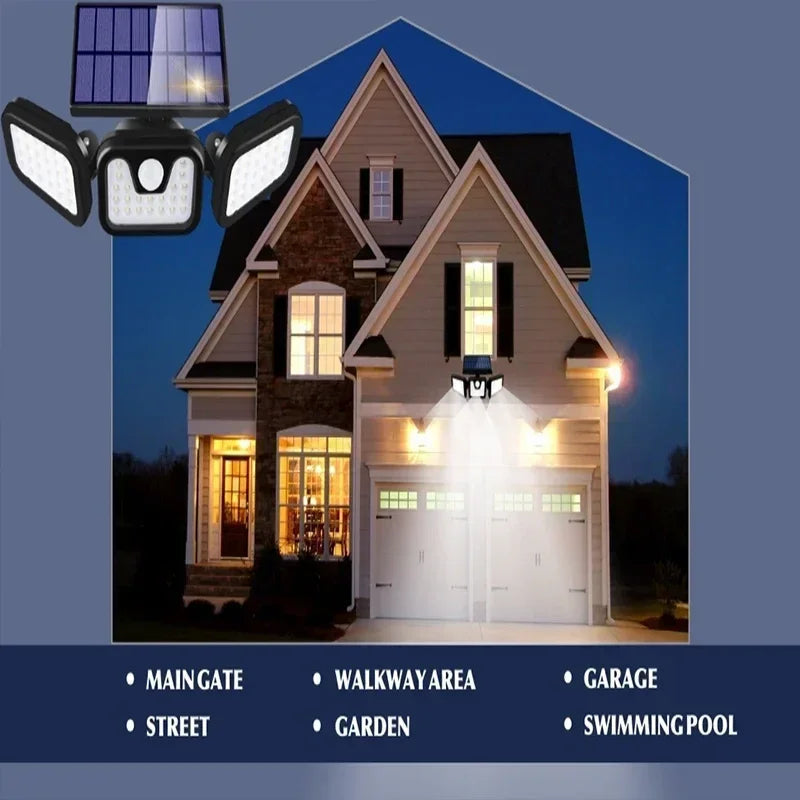 BowLift | Solar Motion Sensor Outdoor Lamp