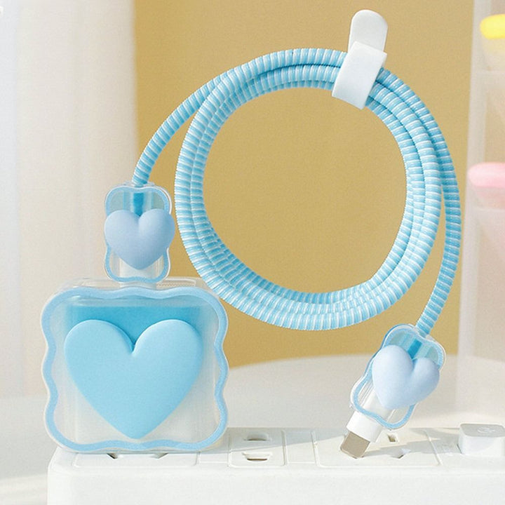 BowLift | Transparent Love Charging Cable Protector Case