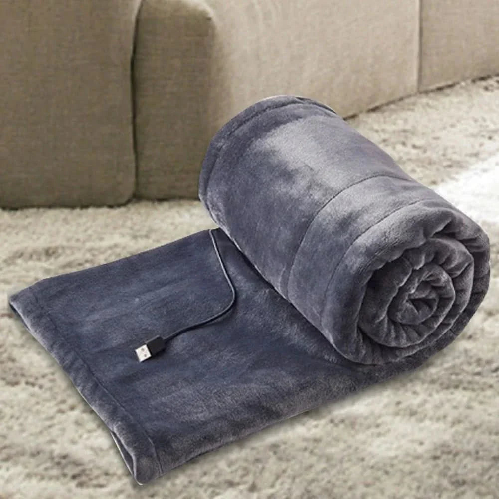 BowLift | ElectricCuddle USB Heated Fleece Blanket – Portable & Adjustable