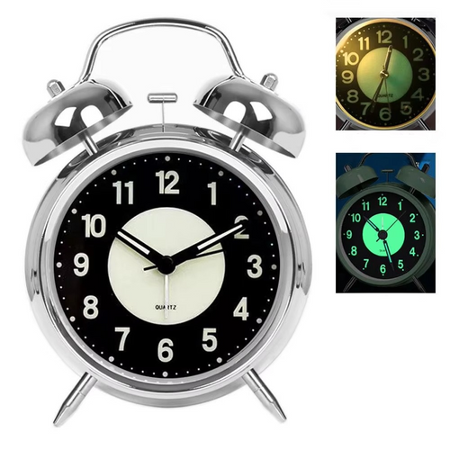 BowLift | Cute Rabbit Ears Loud Twin Bell Alarm Clock for Heavy Sleepers