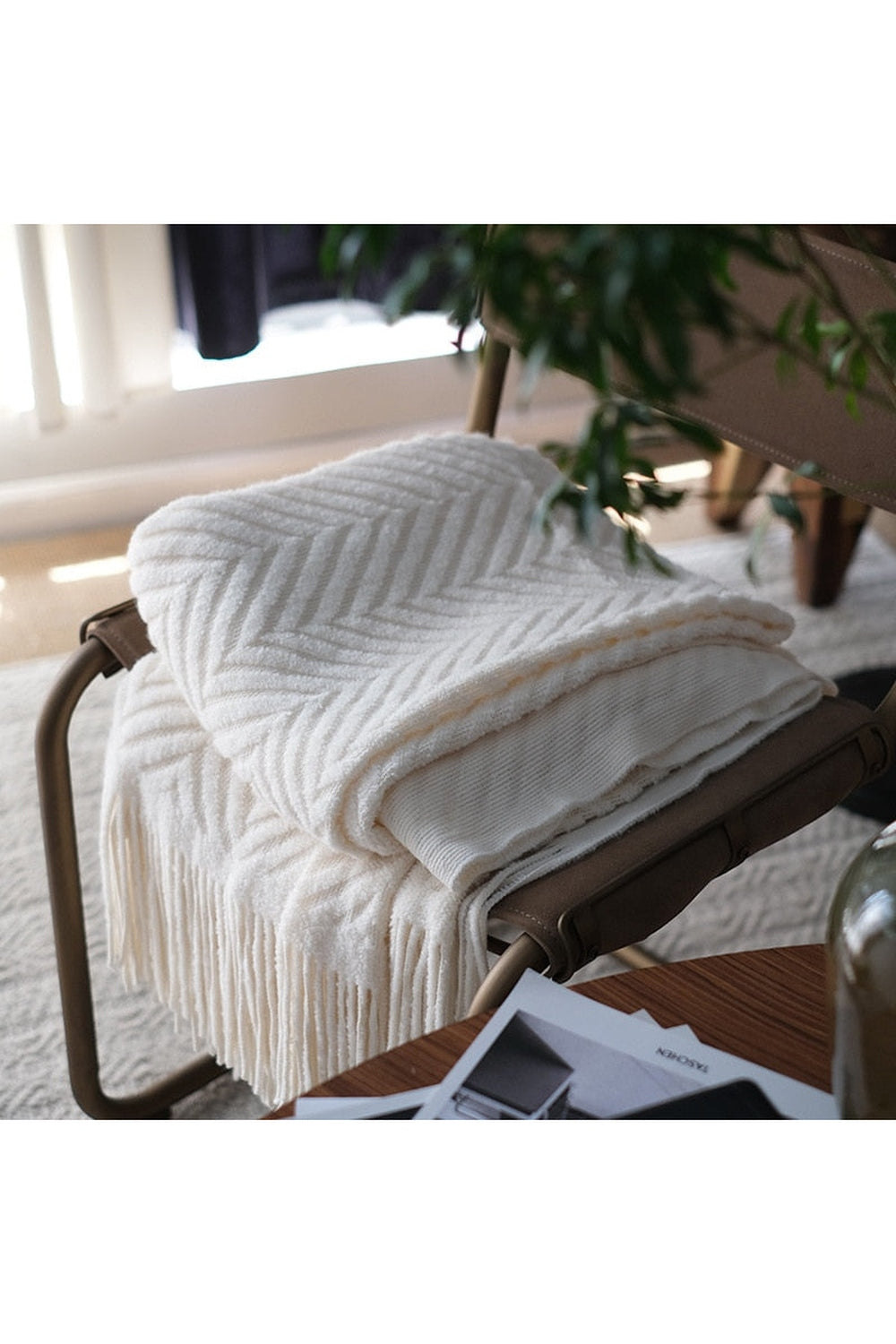 Zack Pattern Dark Academia Blanket | Bowlift