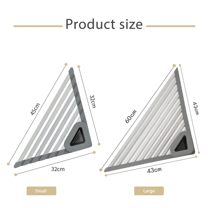 BowLift | Sink Mounted Triangle Drainage Rack Kitchen Storage Shelf