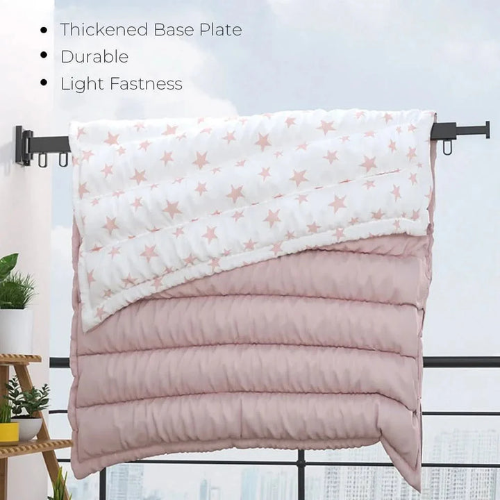 BowLift | out clothes horse - Wall-mounted aluminium clothes dryer