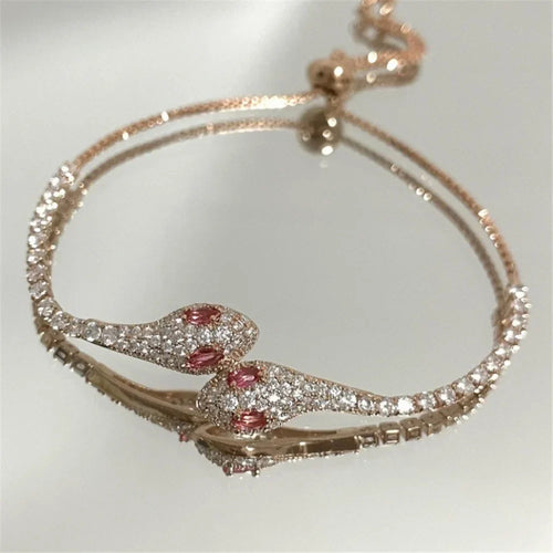 BowLift | Zircon Stone Adjustable Snake Bracelet