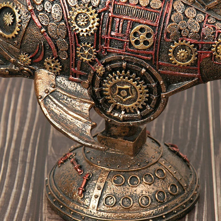 BowLift | Steampunk Mechanical Blackfish Figurine