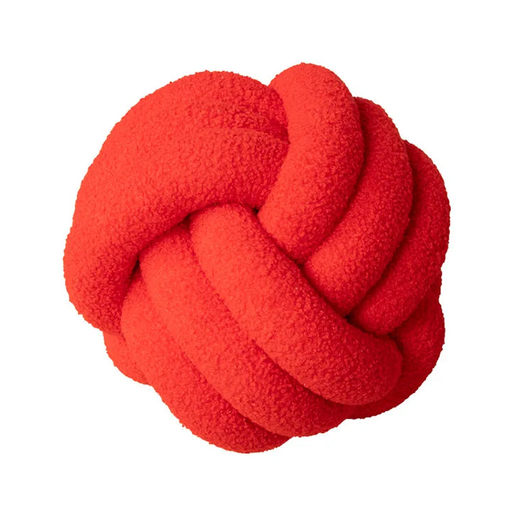 BowLift | Throw Pillow - Cozy - Hand-knotted Ball - Sheepskin