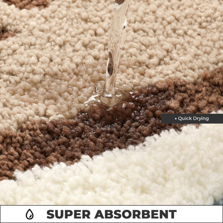 BowLift | Seaside Footprint Pattern Bath Mat