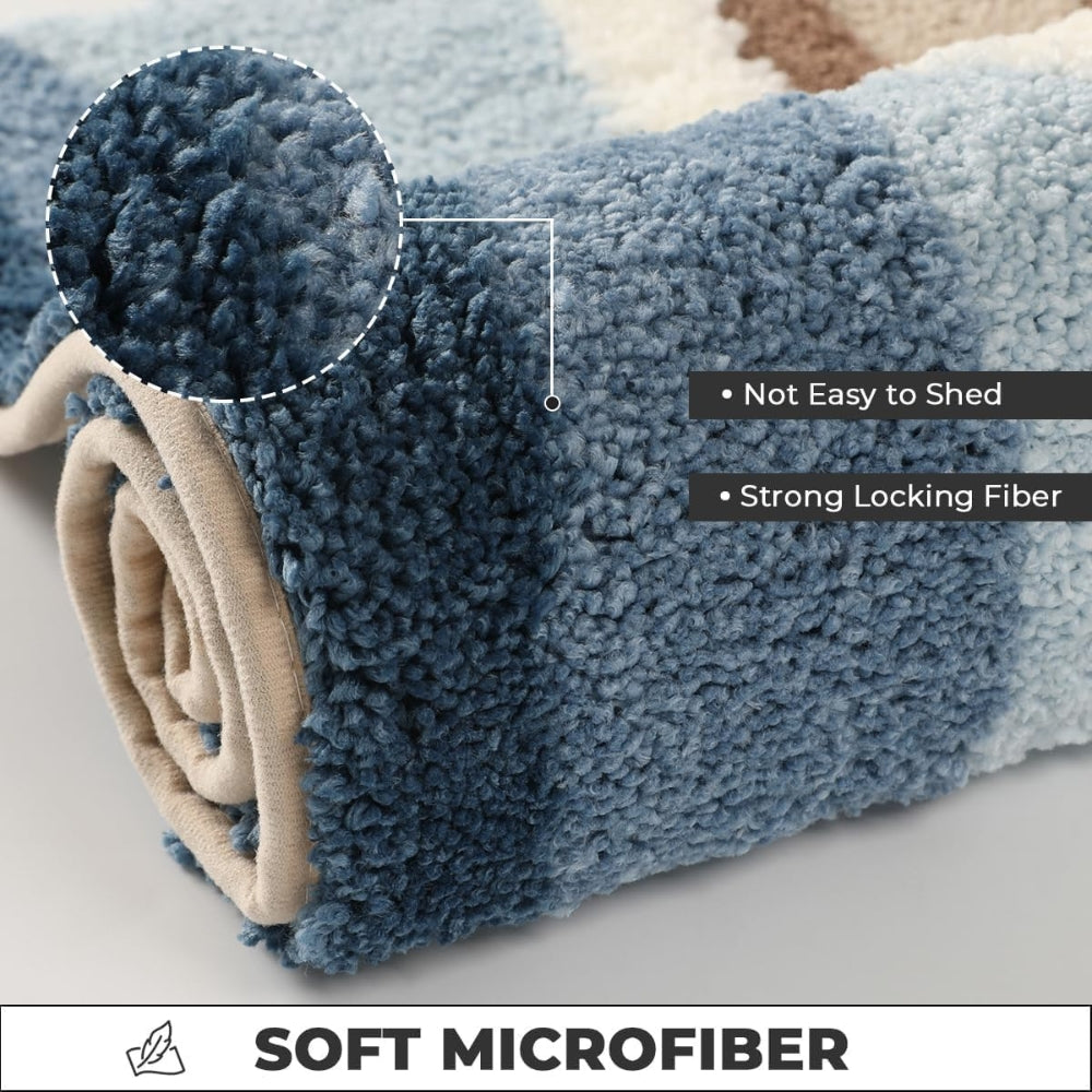 BowLift | Seaside Footprint Pattern Bath Mat