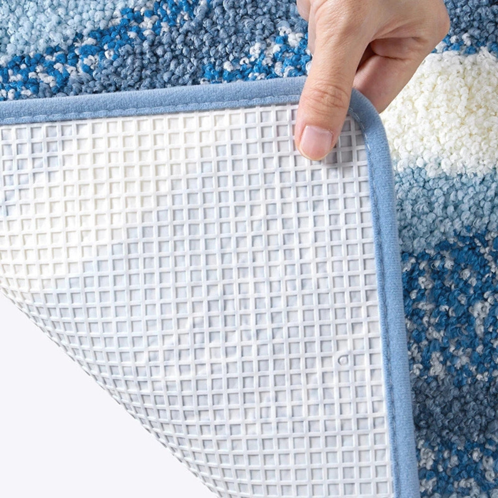 BowLift | Seaside Footprint Pattern Bath Mat
