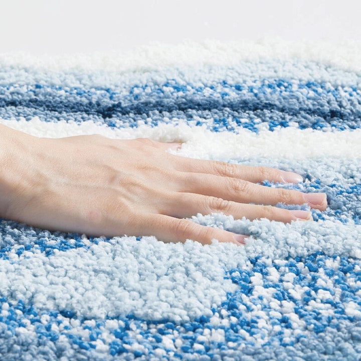 BowLift | Seaside Footprint Pattern Bath Mat