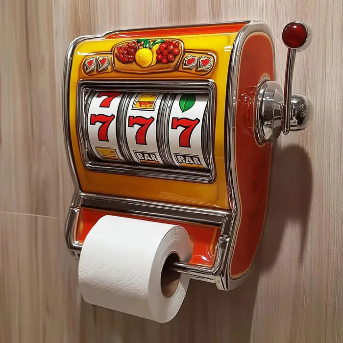 BowLift | Slot Machine Toilet Roll Holder