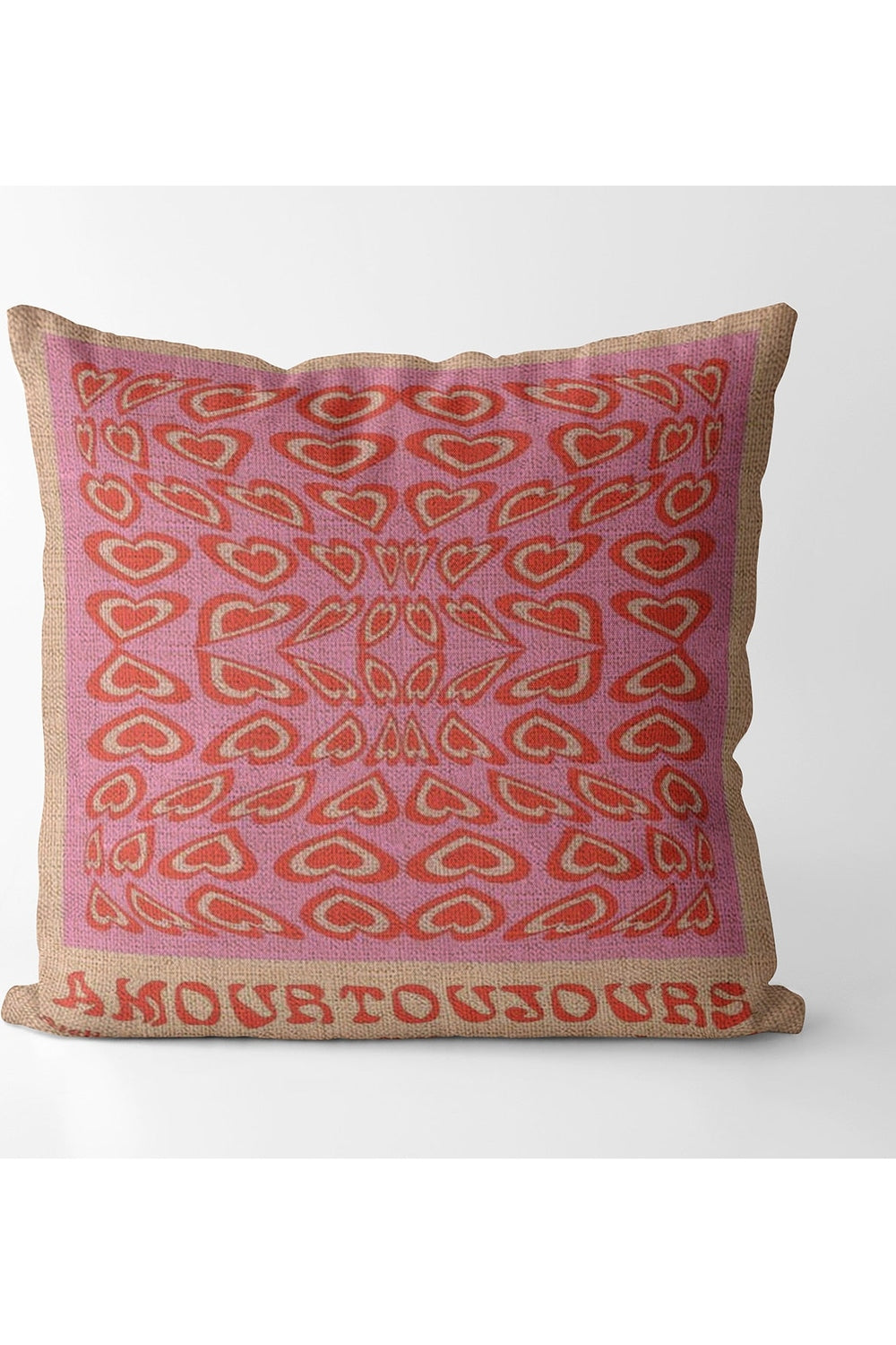 Rosa Quadrat Decorative Pillowcase | Bowlift