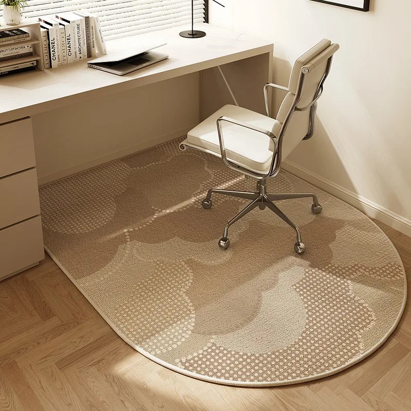 Round Office Chair Mat with Non-Slip Backing