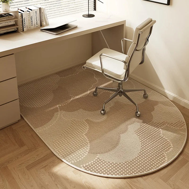 Round Office Chair Mat with Non-Slip Backing