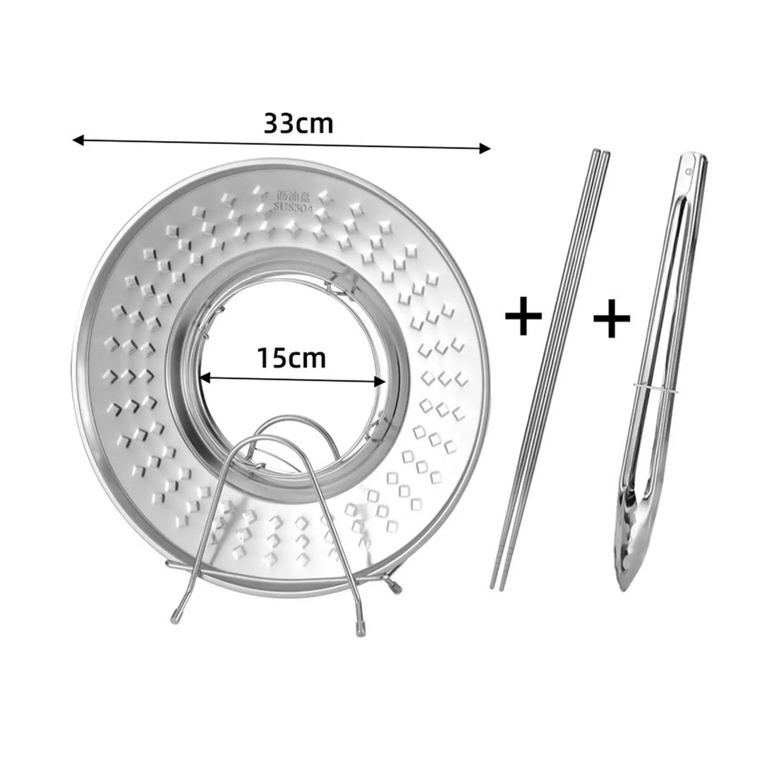 BowLift | Splashproof Frying Oil Filter Tray Kitchen Strainer Rack