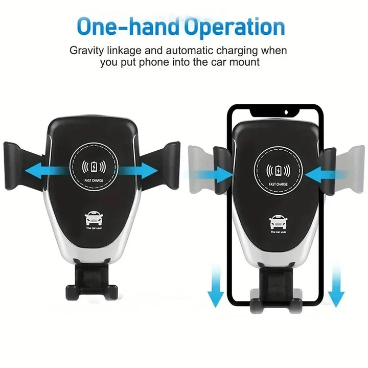 BowLift | Voltano Auto Phone Holder | Wireless & Fast Charging | Automatically Locking | For Air Vent