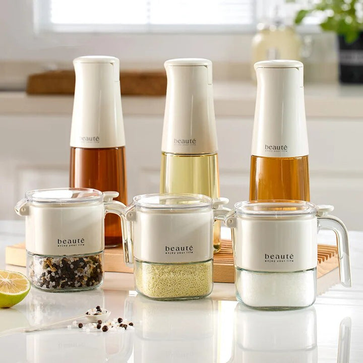 BowLift | Square Glass Seasoning Dispenser Bottle