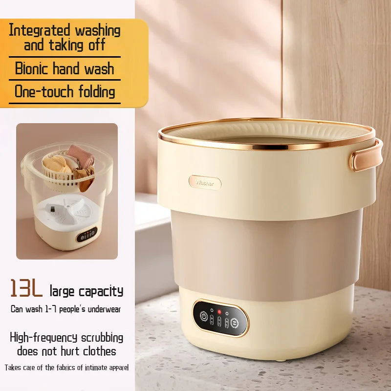 Foldable Portable Washing Machine for Travel and Small Spaces, 2.1–4.5 kg