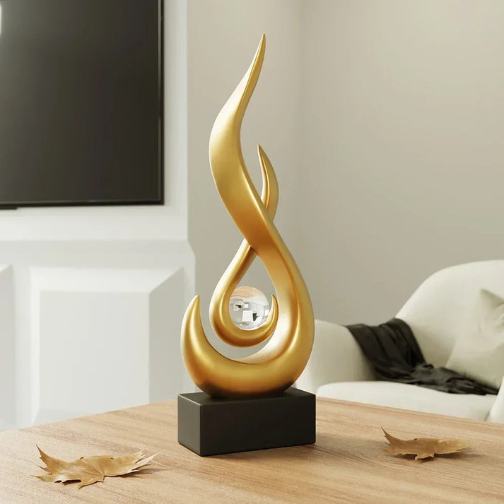 FlowSphere decorative sculpture - elegant room design Bowlift