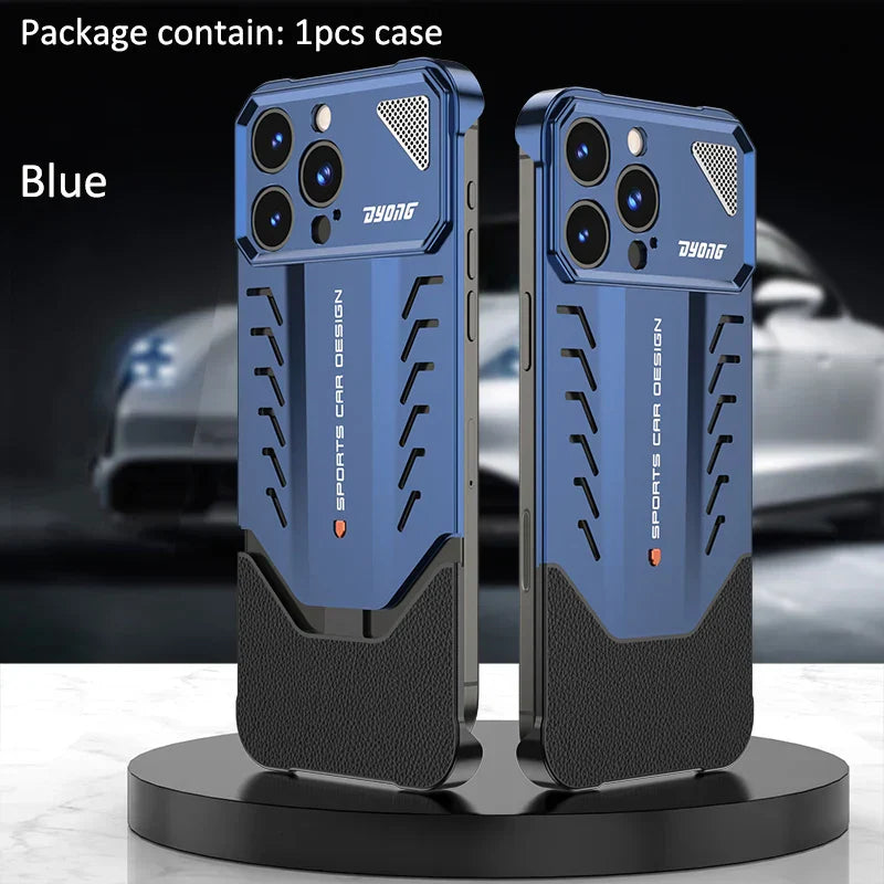 Aluminum Alloy iPhone Case with 1.5 mm Matte Finish and Raised Edges