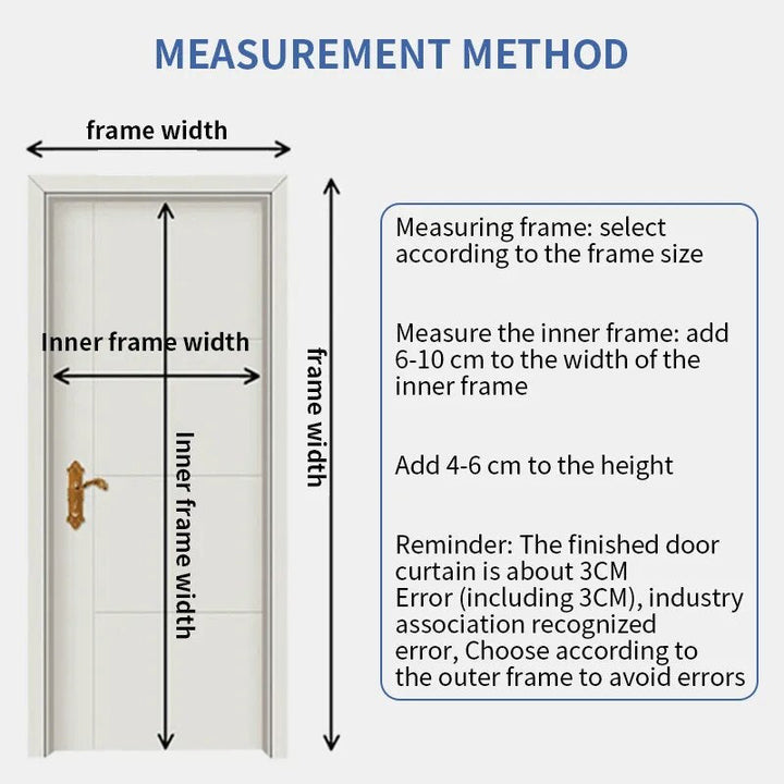 BowLift | Magnetic Cold-Proof Cotton Door Curtain