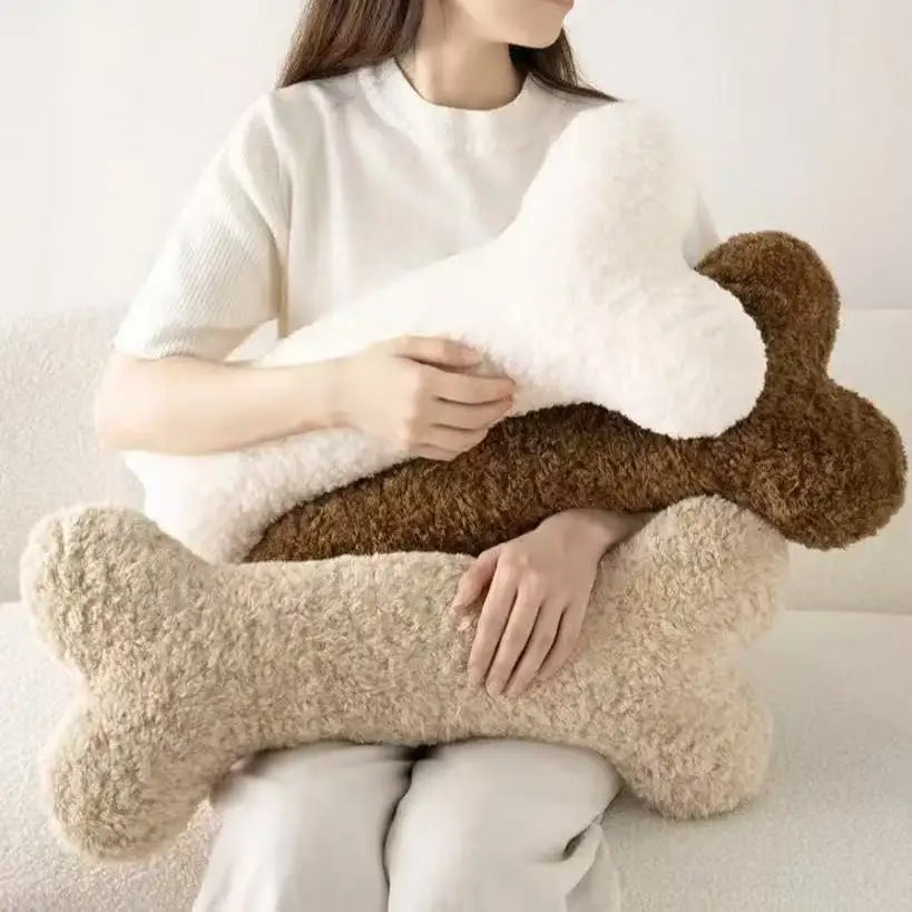 Creative Bone-Shaped Plush Pillow | Bowlift