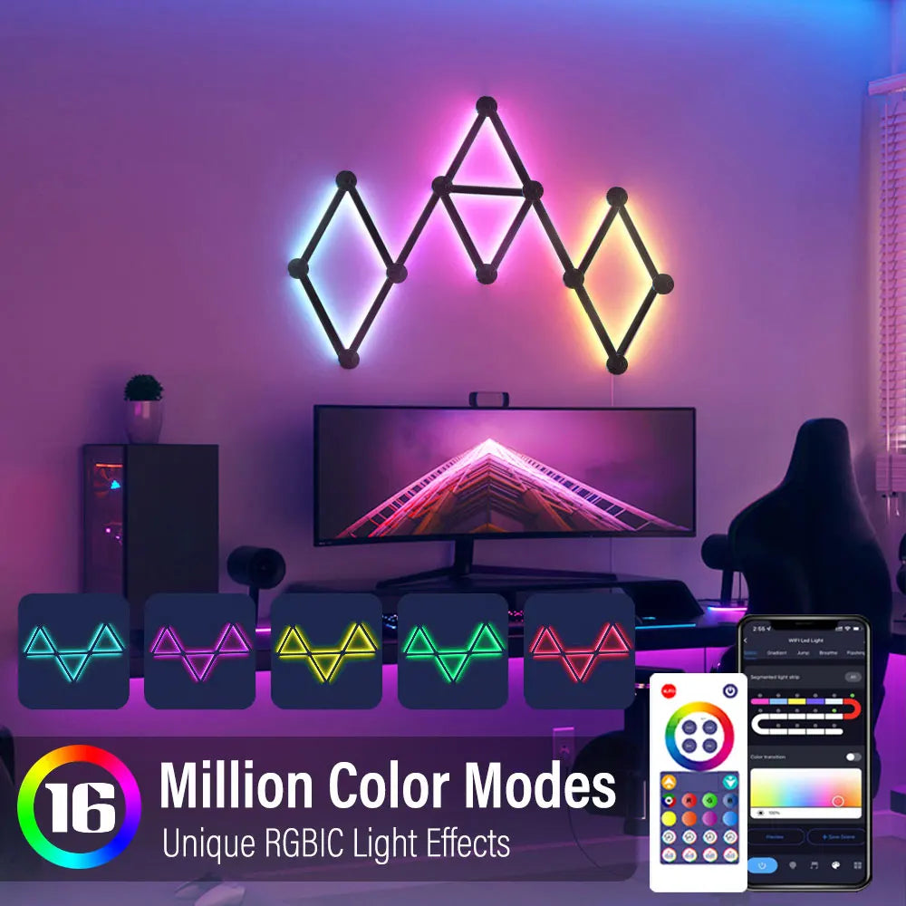 BowLift | Smart Mosaic DIY Ambient Intelligent App Control Wall Lamp