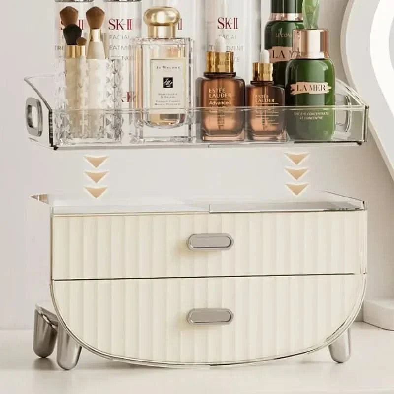BowLift | Rechargeable Cosmetic Organizer – Transparent Dustproof Makeup