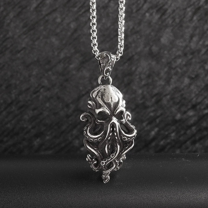 BowLift | Gothic Skull Octopus Tentacle Necklace