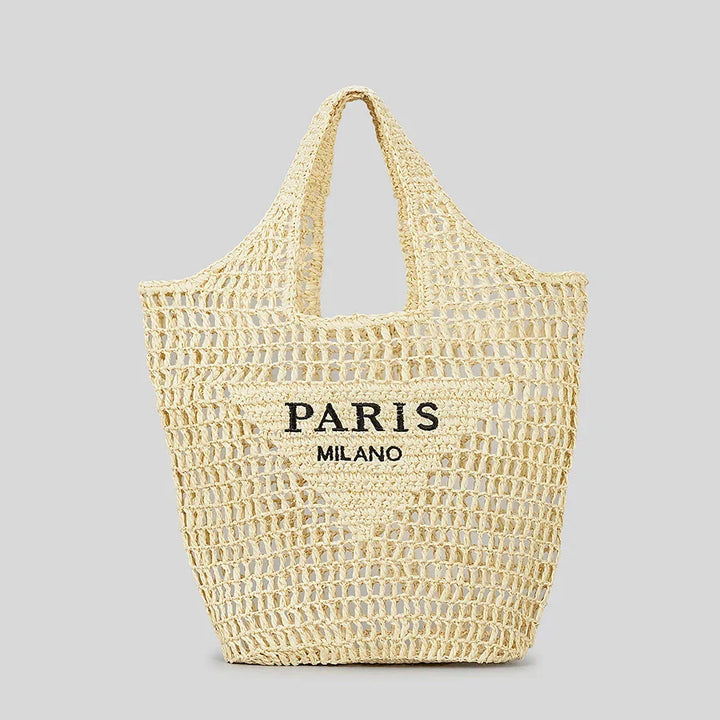 BowLift | Net straw crochet beach bag