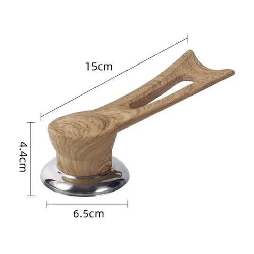 BowLift | Replacement handle for pot lid – wood design with stainless steel base