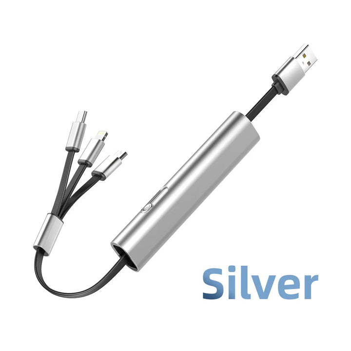 BowLift | 3in1 Metal Anti-Scratch Fast USB Smart Charging Cable